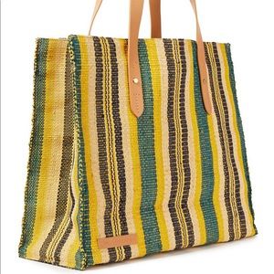 ZIMMERMANN NWT
Leather-trimmed Raffia Tote